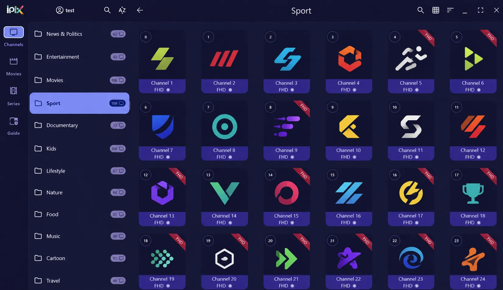 Tivelio desktop channel browser