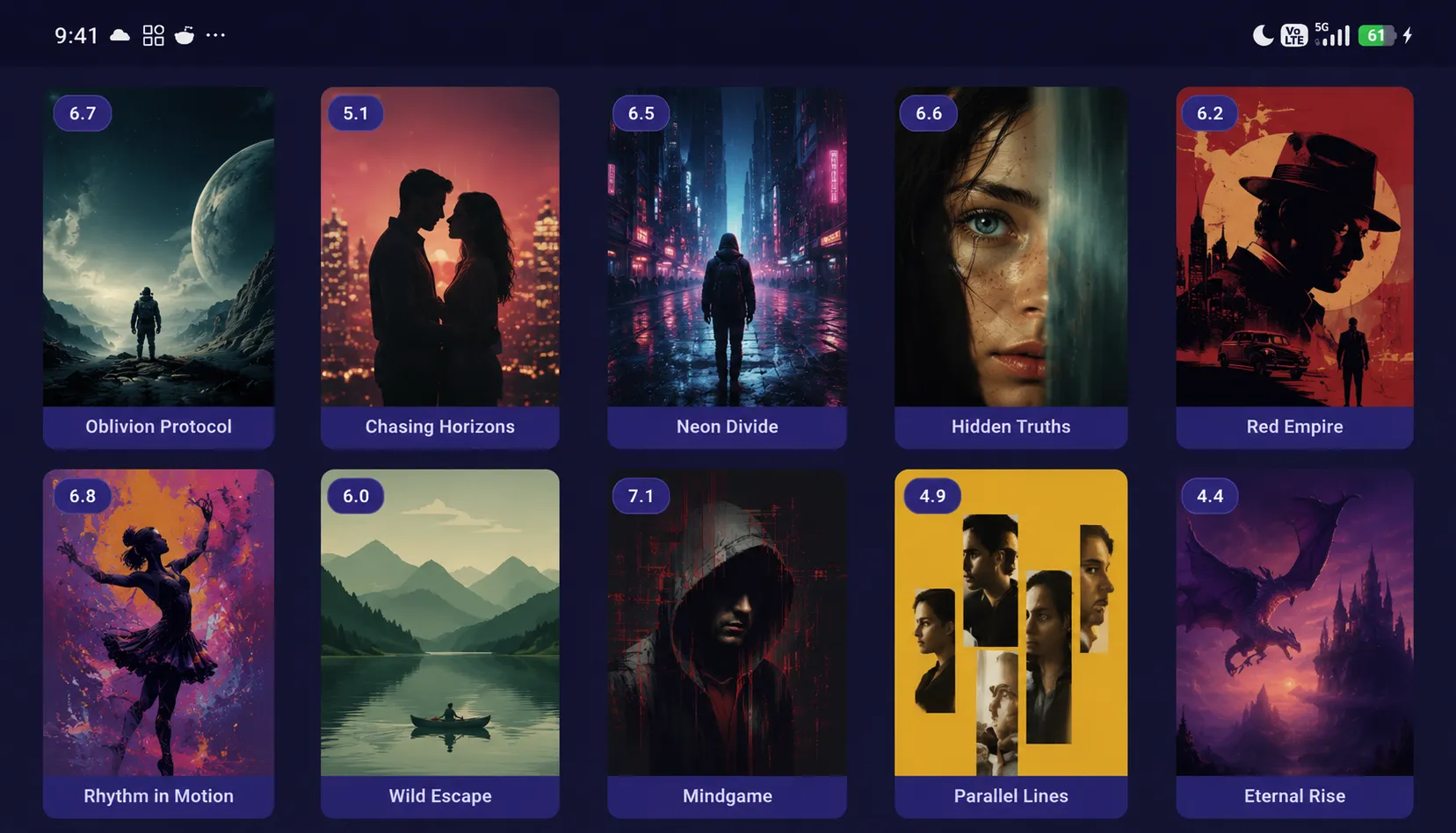 Tivelio content discovery grid